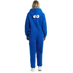 Sesamstraat - Cookie Monster Pluche Onesie voor Volwassenen