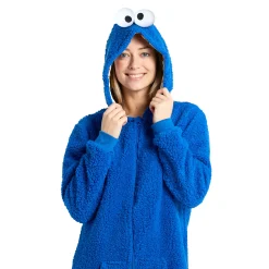 Sesamstraat - Cookie Monster Pluche Onesie voor Volwassenen
