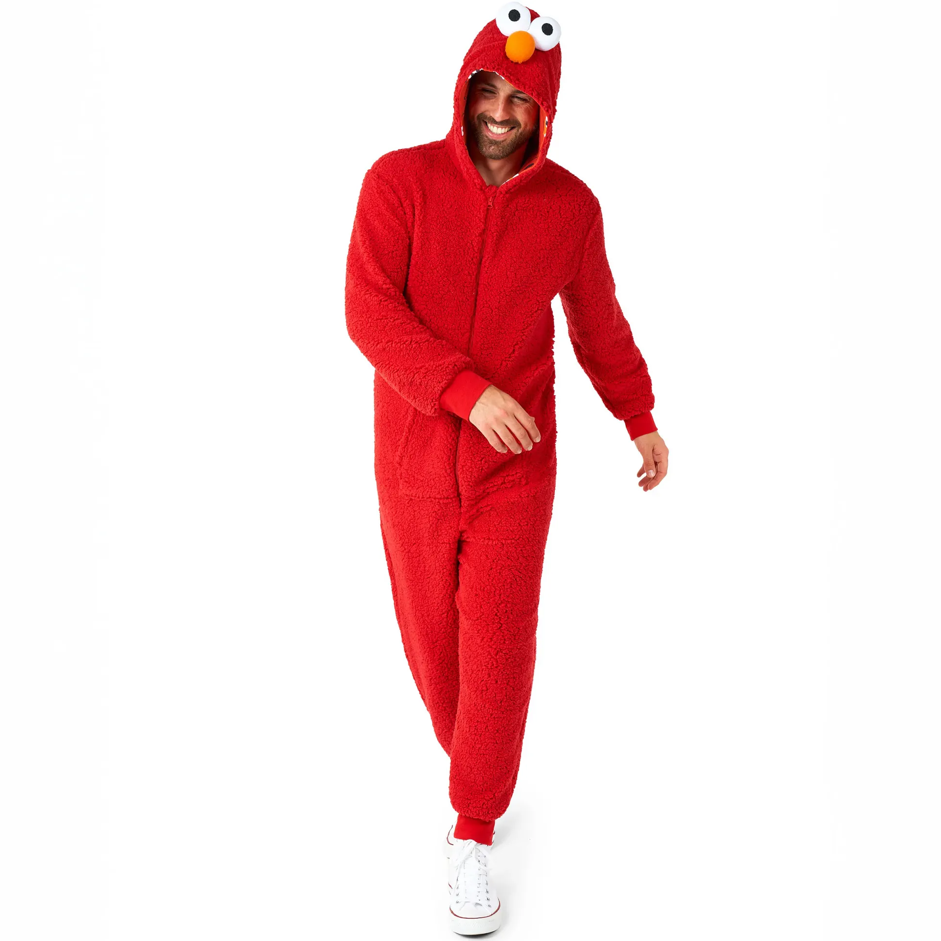 Sesamstraat - Elmo Pluche Onesie voor Volwassenen