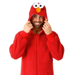 Sesamstraat - Elmo Pluche Onesie voor Volwassenen