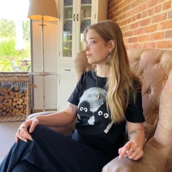 Sesamstraat - Ernie & Bert Moonnight T-shirt zwart