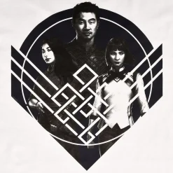 Shang-Chi - Groep Pose Crest T-shirt wit