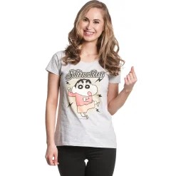 Shin-Chan - Dans T-shirt Dames Grijs