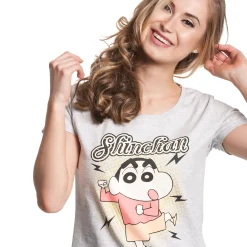 Shin-Chan - Dans T-shirt Dames Grijs