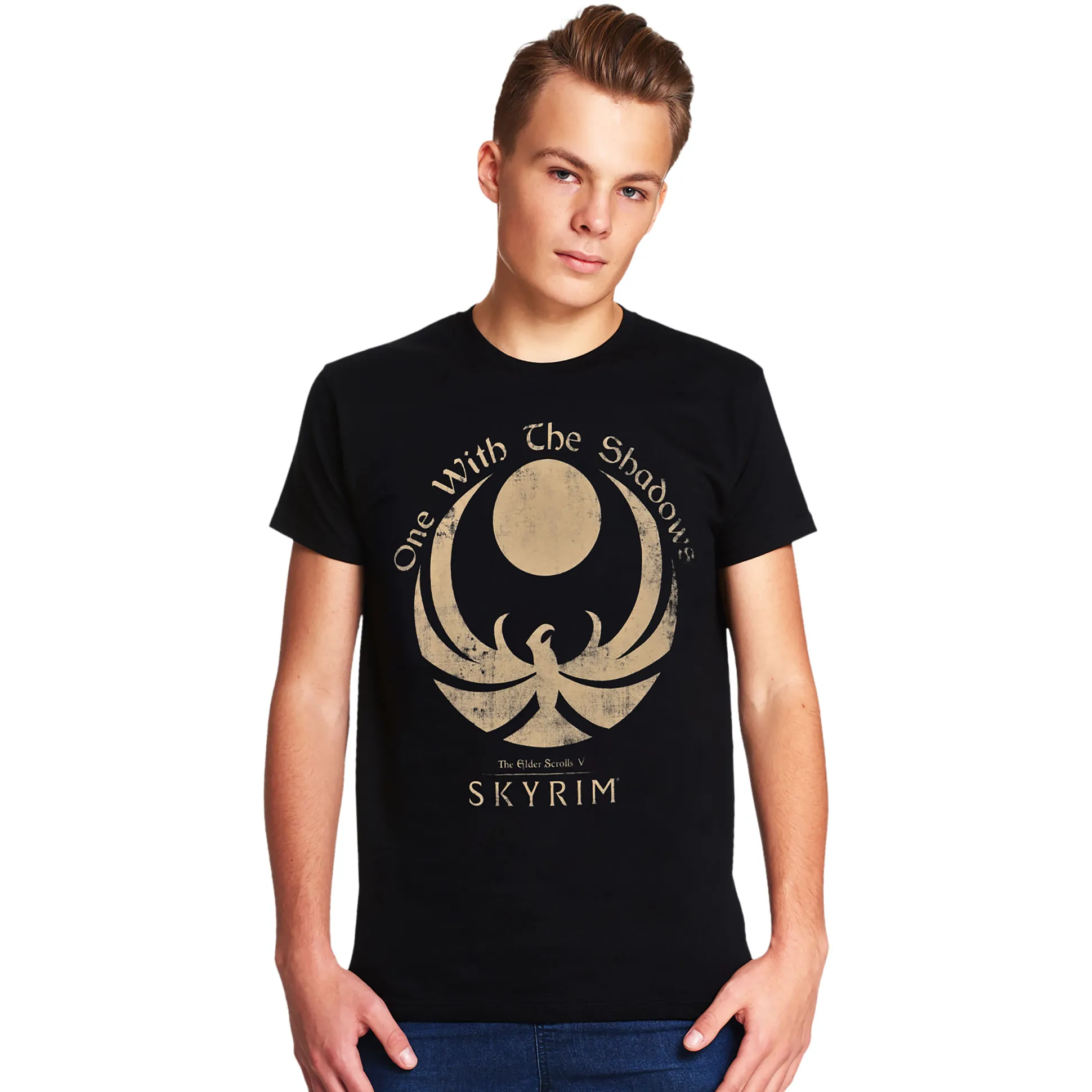 Skyrim - One With the Shadows T-Shirt zwart