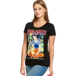 Sneeuwwitje - Mijn Prins Komt Dames T-shirt Zwart