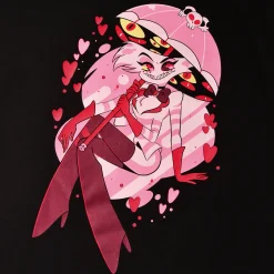 Spider Demon Angel T-Shirt voor Hazbin Hotel Fans Zwart