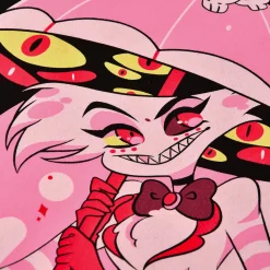 Spider Demon Angel T-Shirt voor Hazbin Hotel Fans Zwart