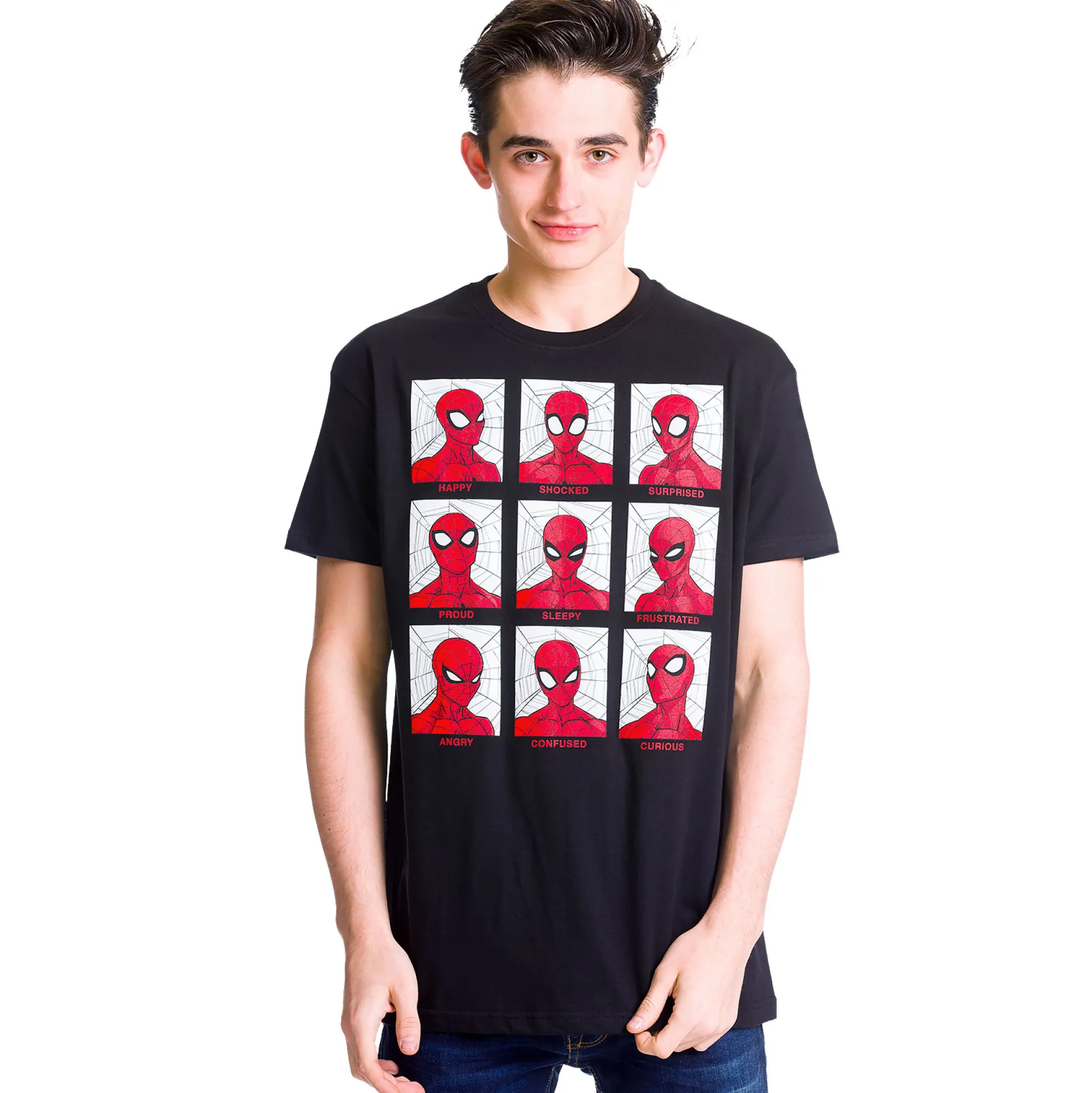 Spider-Man - Emoties T-shirt zwart