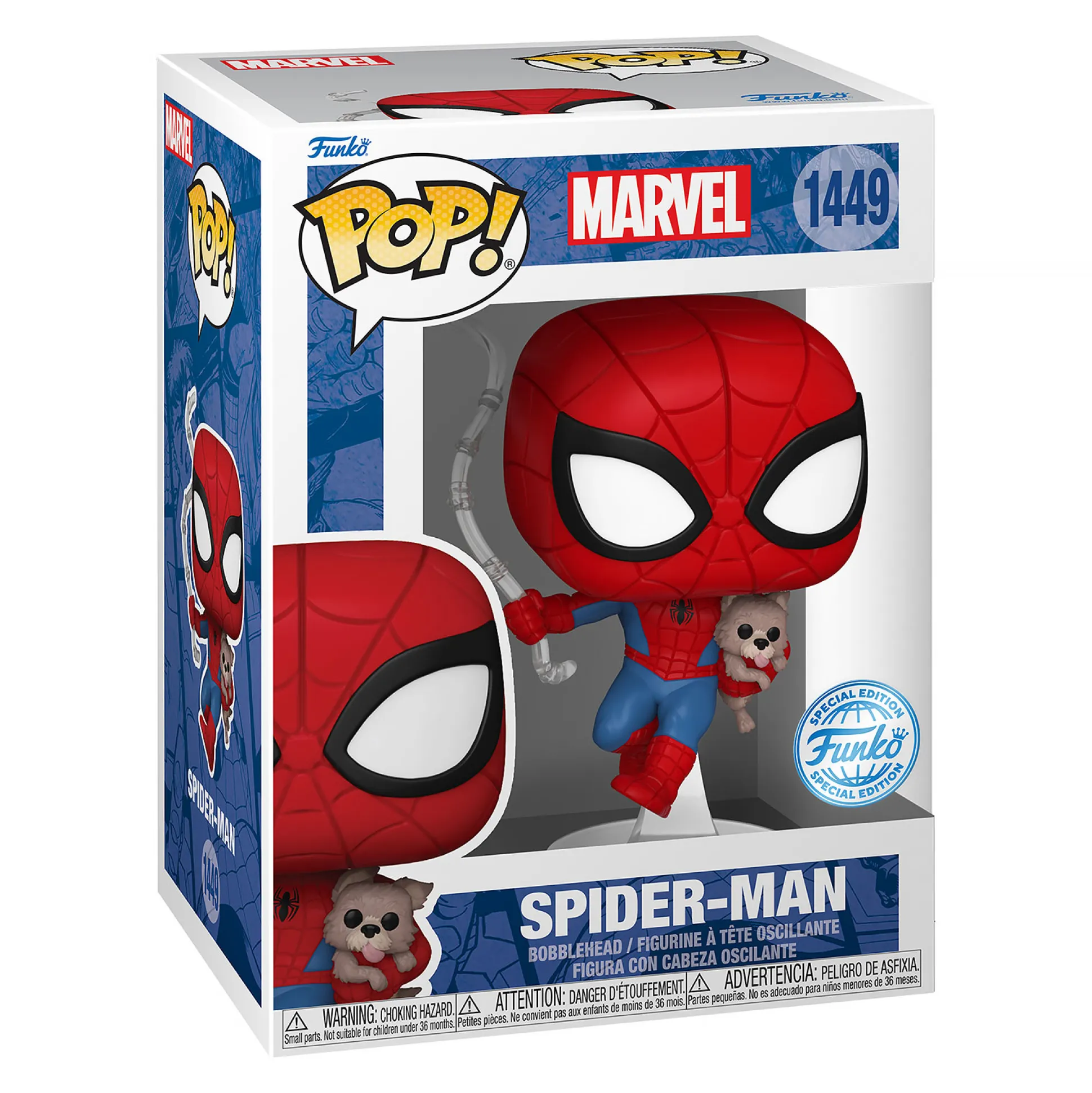 Spider-Man - Spider met Sandwich de Hond Marvel Funko Pop Wobbelhoofd-Figuur