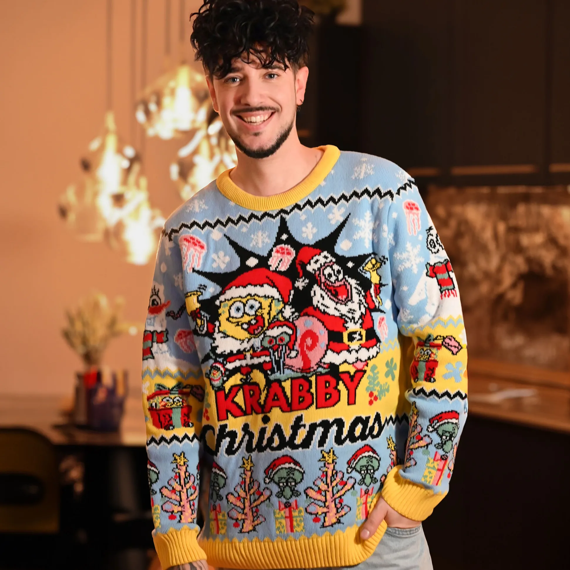 SpongeBob - Krabby Christmas Gebreide trui