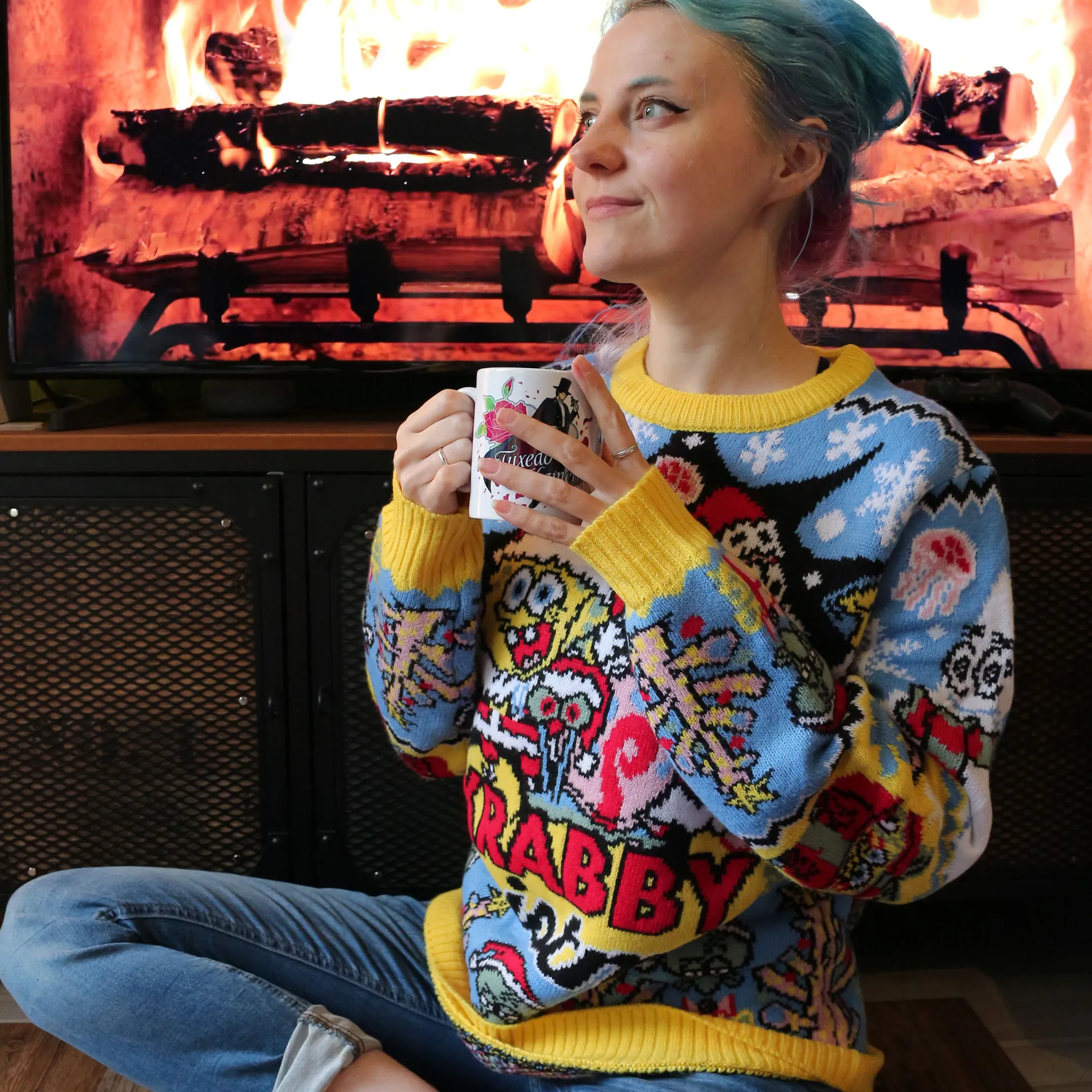 SpongeBob - Krabby Christmas Gebreide trui