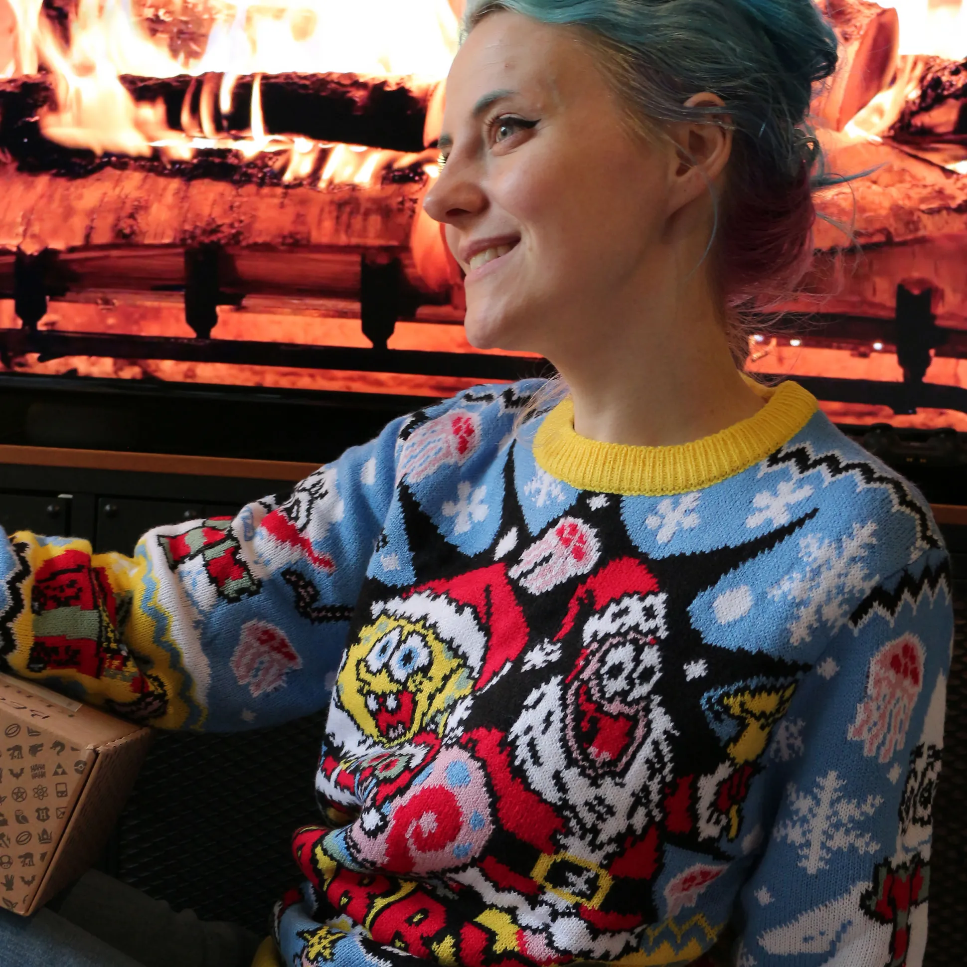 SpongeBob - Krabby Christmas Gebreide trui