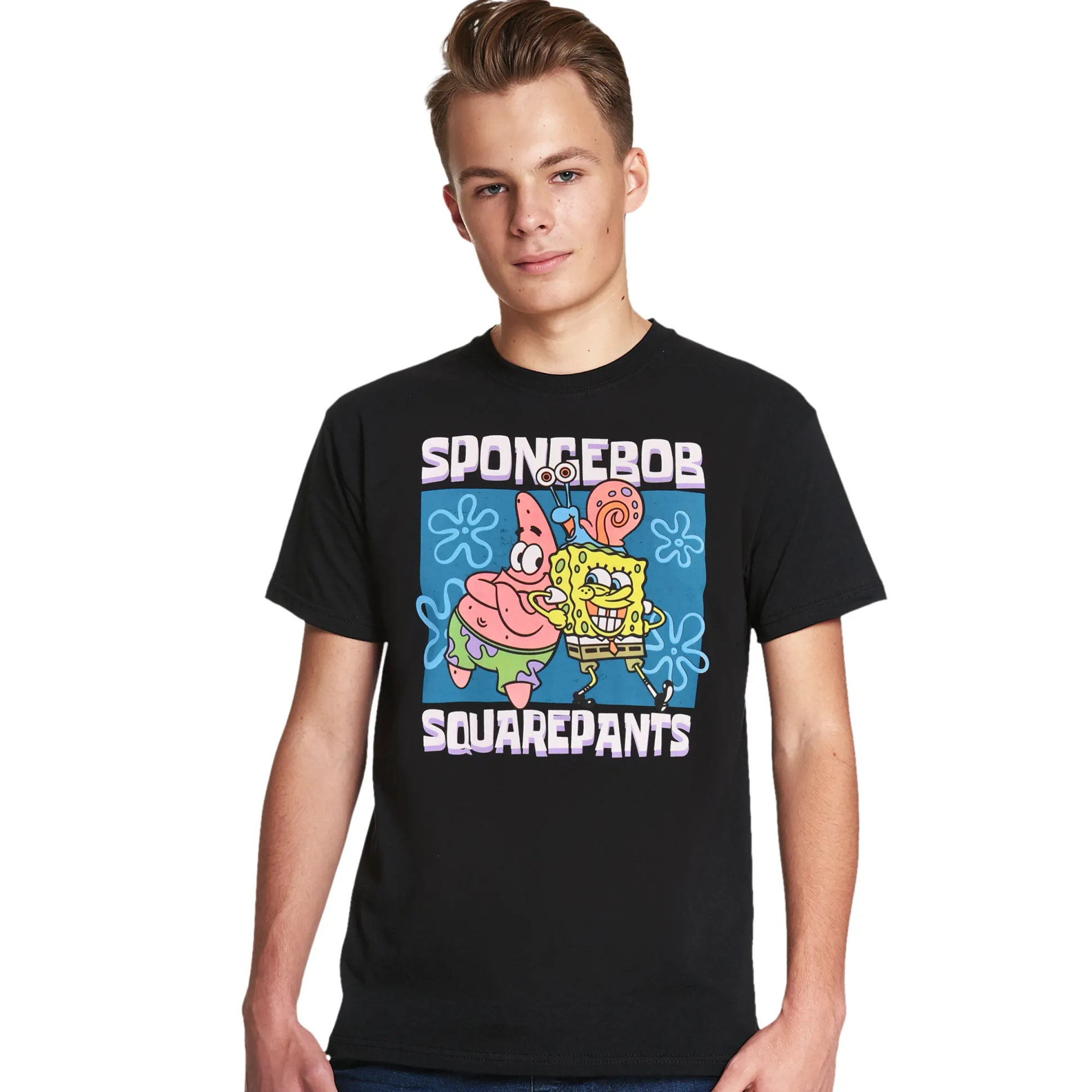 SpongeBob - Vrienden T-shirt zwart