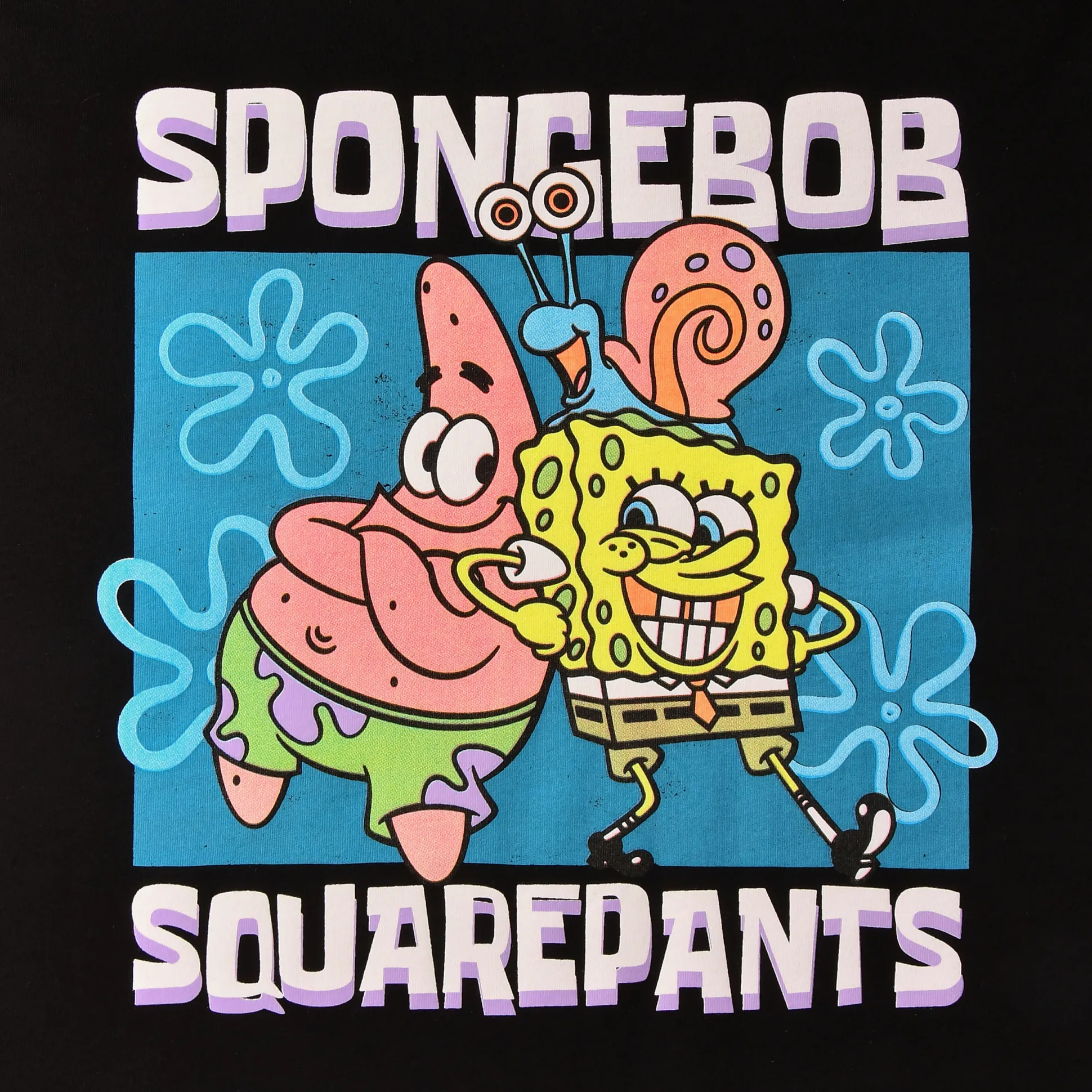 SpongeBob - Vrienden T-shirt zwart
