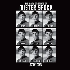 Star Trek - Emoties van Mister Spock T-Shirt zwart