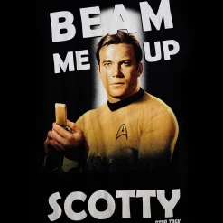Star Trek - Kirk Beam Me Up T-Shirt zwart