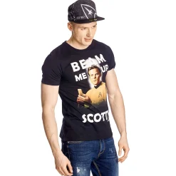 Star Trek - Kirk Beam Me Up T-Shirt zwart