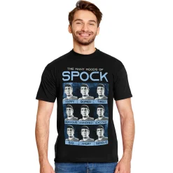 Star Trek - Many Mood of Spock T-shirt zwart