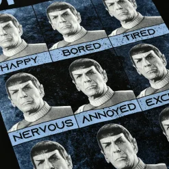 Star Trek - Many Mood of Spock T-shirt zwart