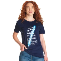 Star Wars - Als je me neerslaat T-Shirt blauw