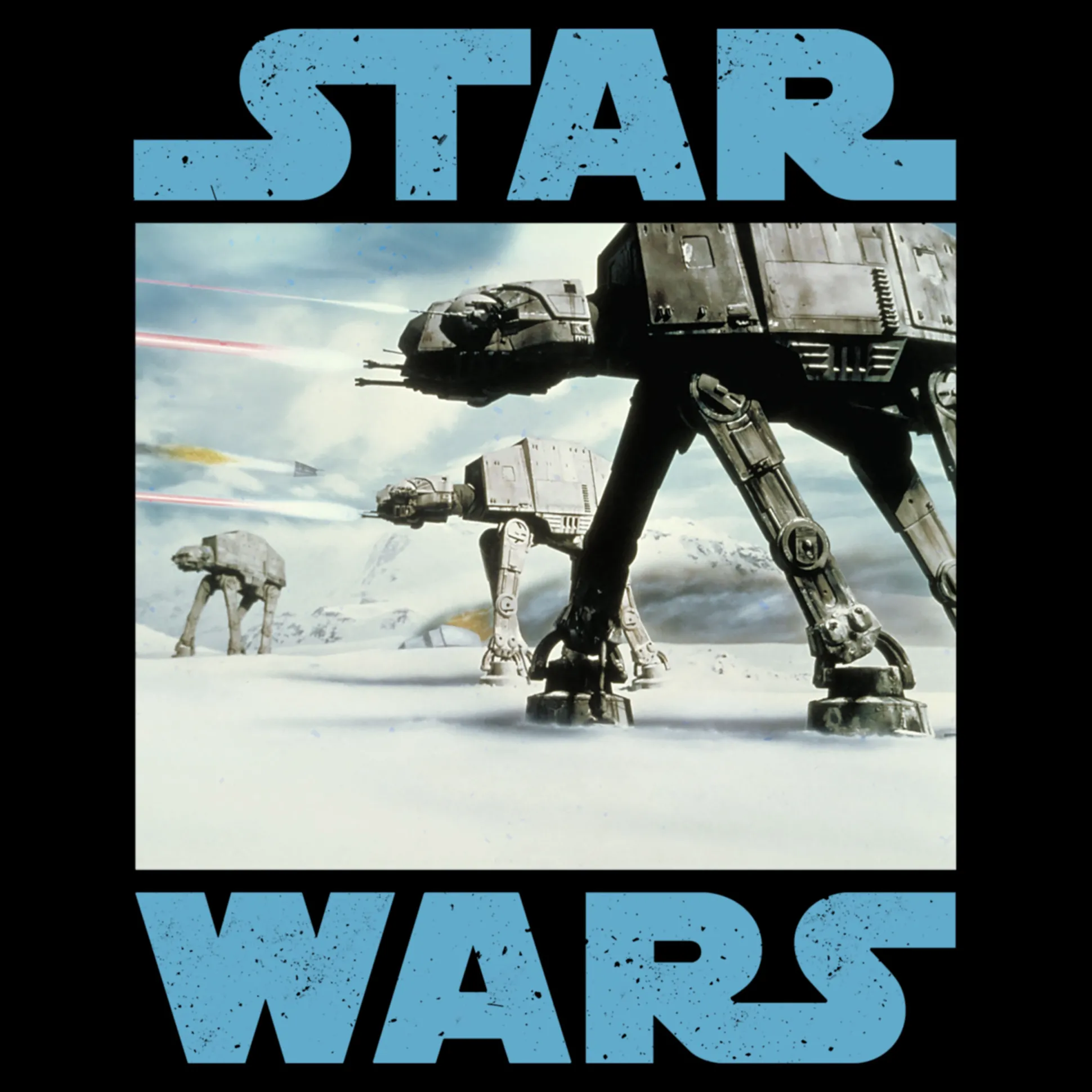 Star Wars - AT-AT op Hoth T-shirt zwart