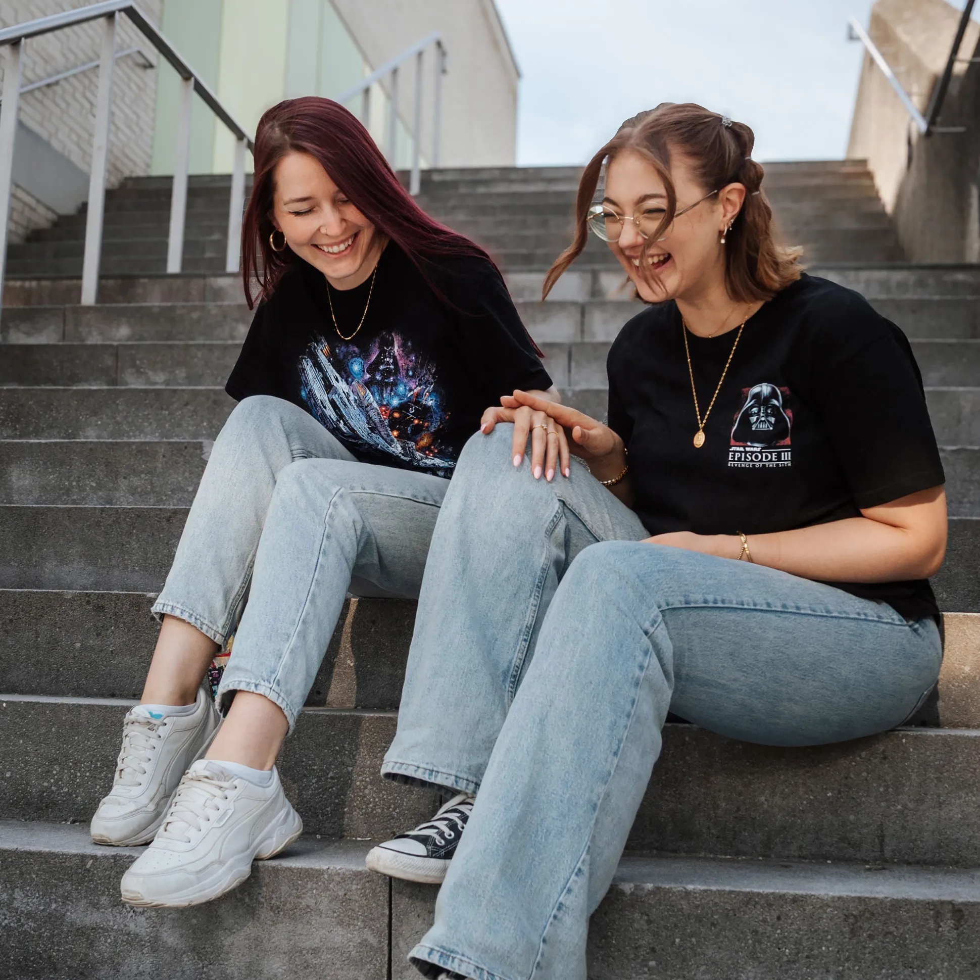 Star Wars - Galaxy Ship Poster T-Shirt zwart