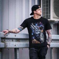 Star Wars - Galaxy Ship Poster T-Shirt zwart