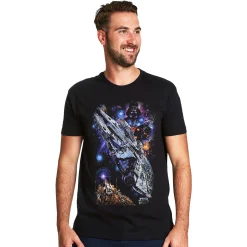 Star Wars - Galaxy Ship Poster T-Shirt zwart