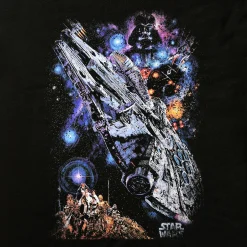 Star Wars - Galaxy Ship Poster T-Shirt zwart