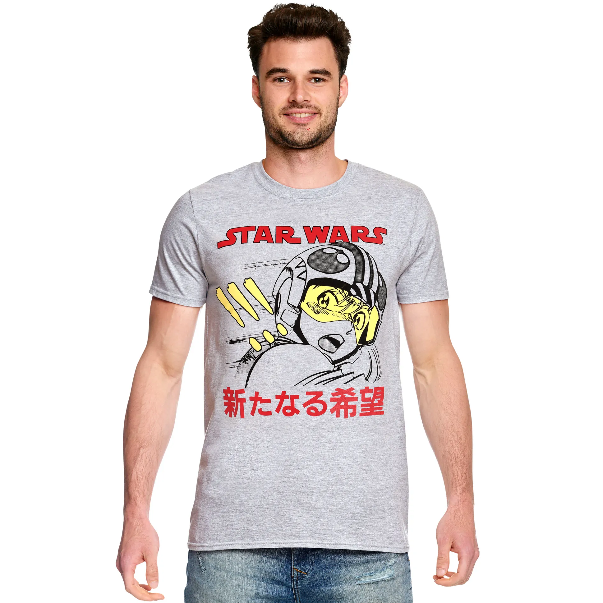 Star Wars - Luke Anime T-shirt grijs