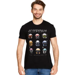 Star Wars - Mandalorian Helmen T-shirt zwart