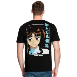 Star Wars - Manga Leia T-shirt Zwart