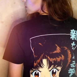 Star Wars - Manga Leia T-shirt Zwart