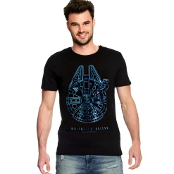Star Wars - Millennium Falcon T-Shirt zwart