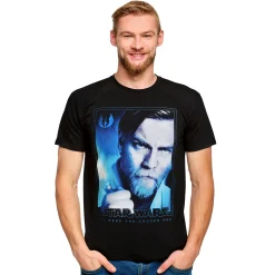 Star Wars - Obi-Wan Kenobi Poster T-shirt Zwart