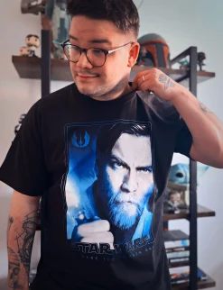 Star Wars - Obi-Wan Kenobi Poster T-shirt Zwart