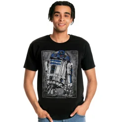 Star Wars - R2D2 Portret T-shirt zwart