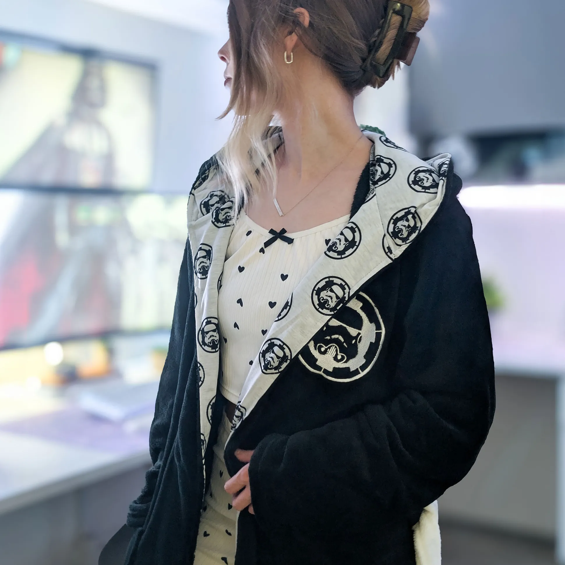 Star Wars - Stormtrooper badjas zwart-wit