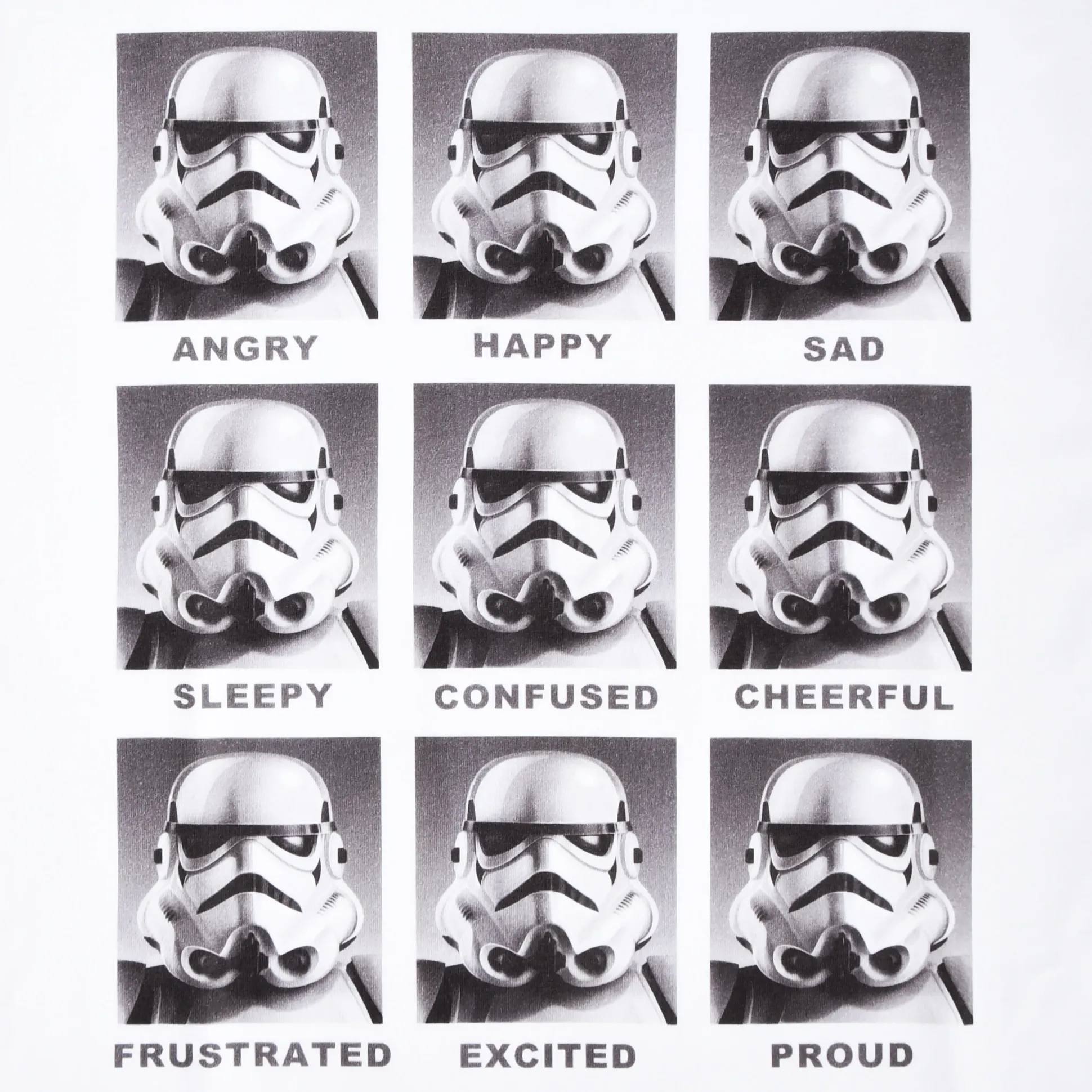 Star Wars - Stormtrooper Multiface T-Shirt wit