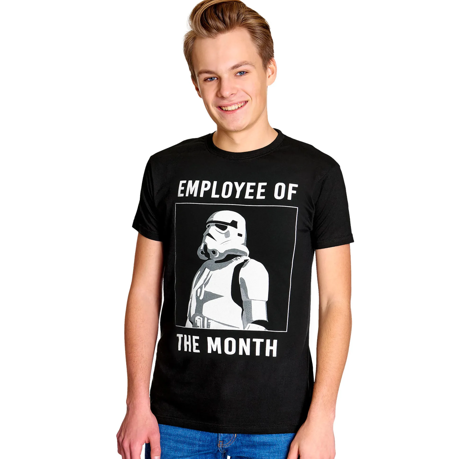 Star Wars - Stormtrooper Werknemer van de Maand T-Shirt Zwart