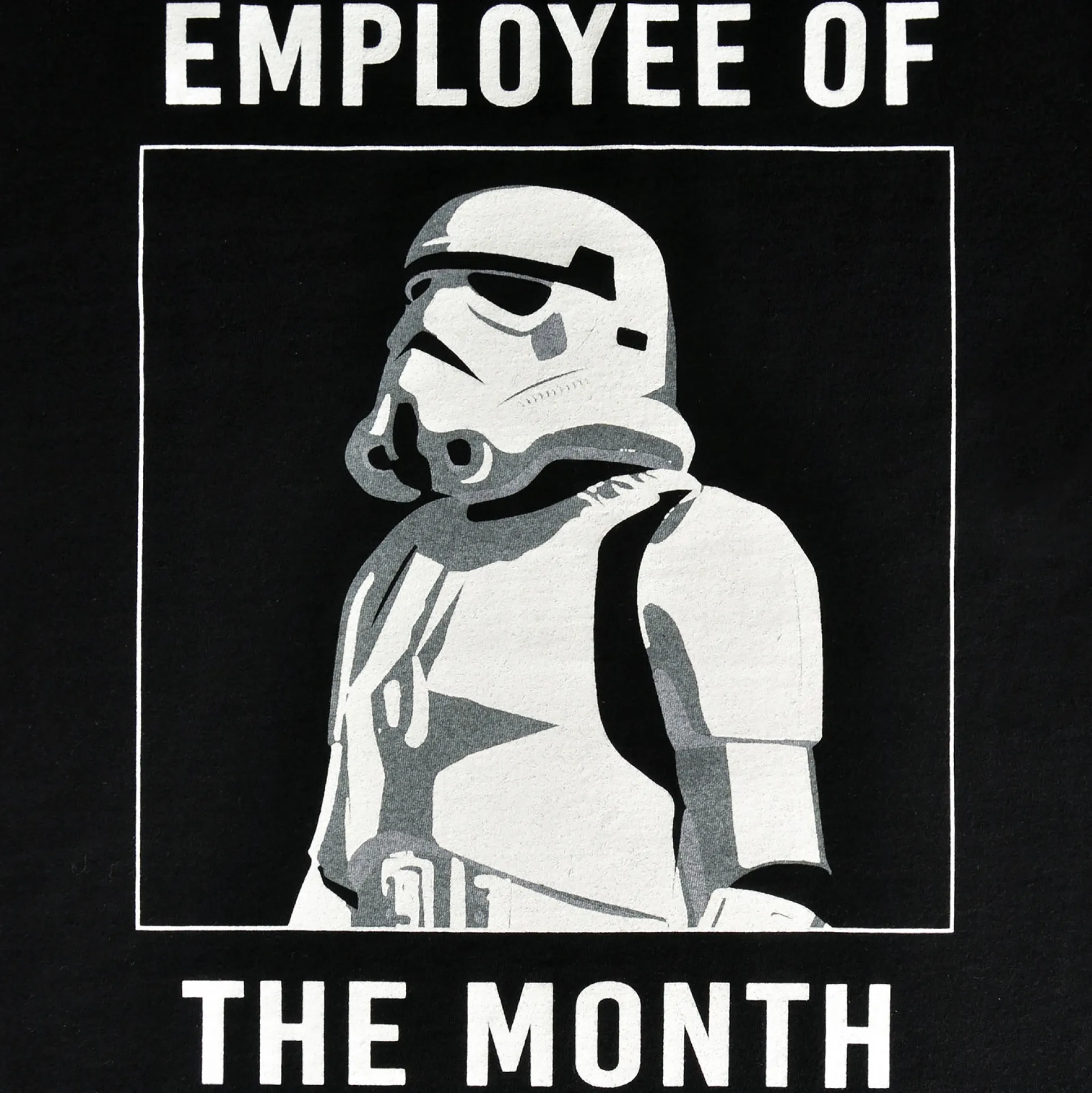 Star Wars - Stormtrooper Werknemer van de Maand T-Shirt Zwart