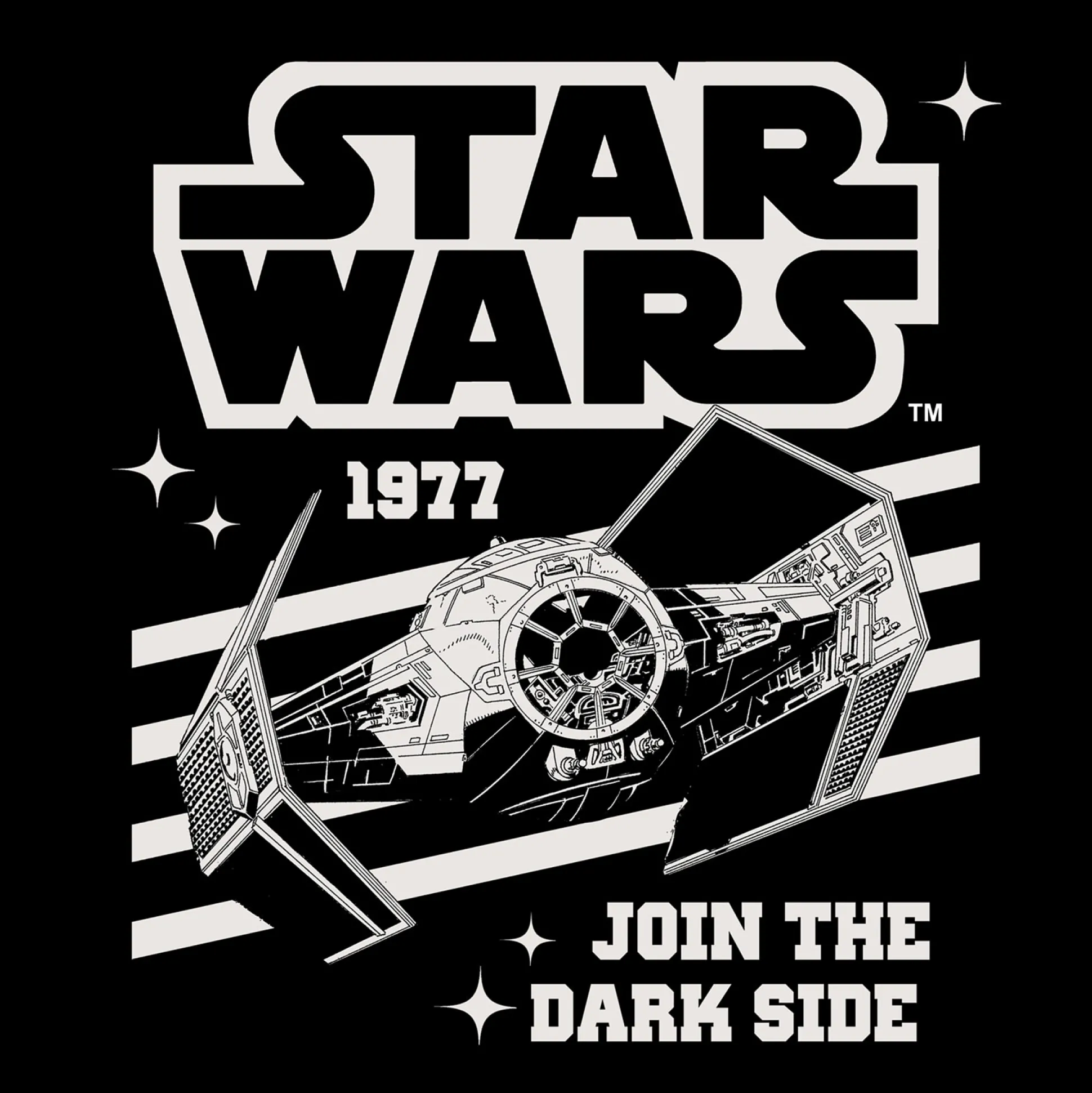 Star Wars - TIE Fighter T-shirt zwart