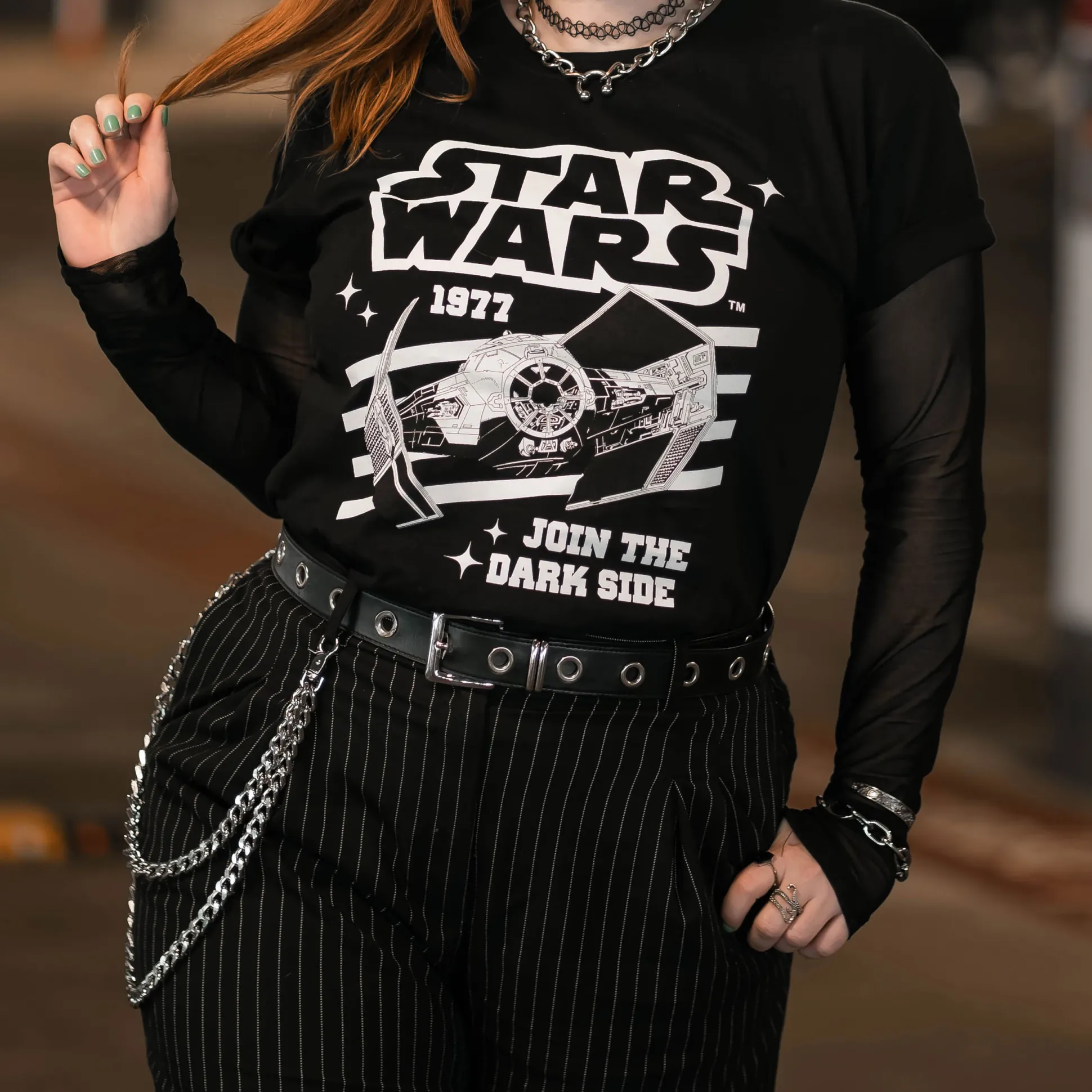 Star Wars - TIE Fighter T-shirt zwart