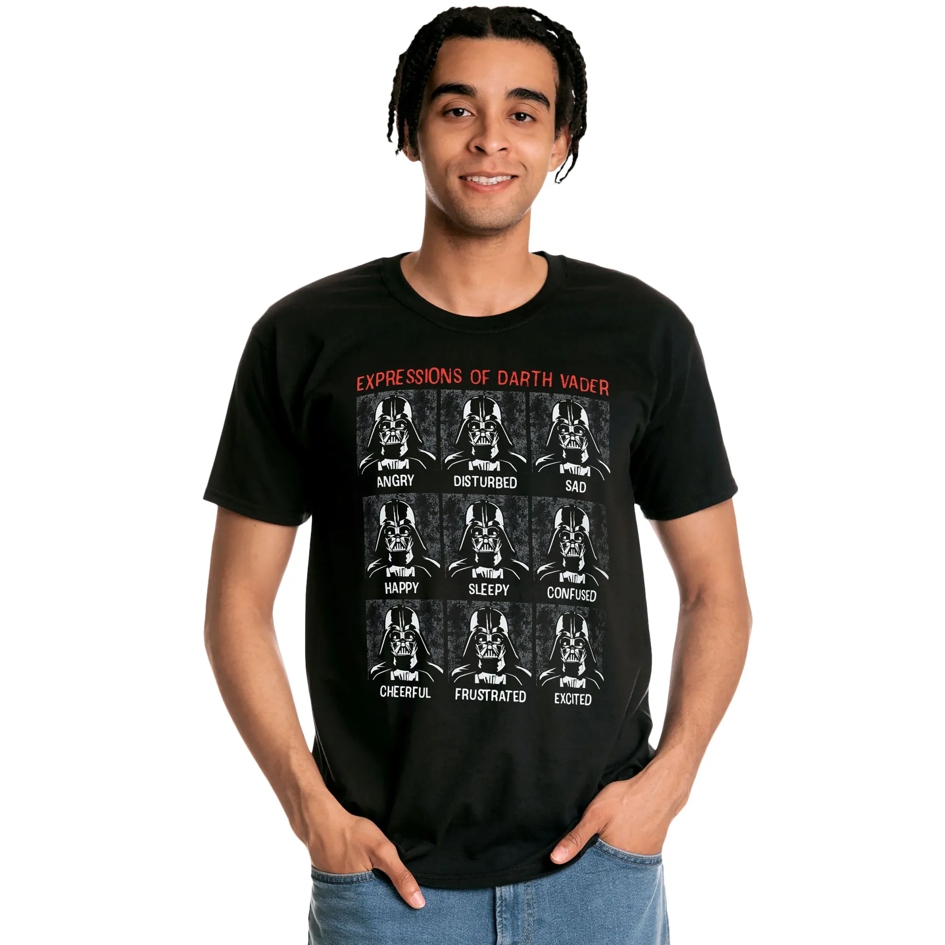 Star Wars - Vader Expressions T-shirt zwart
