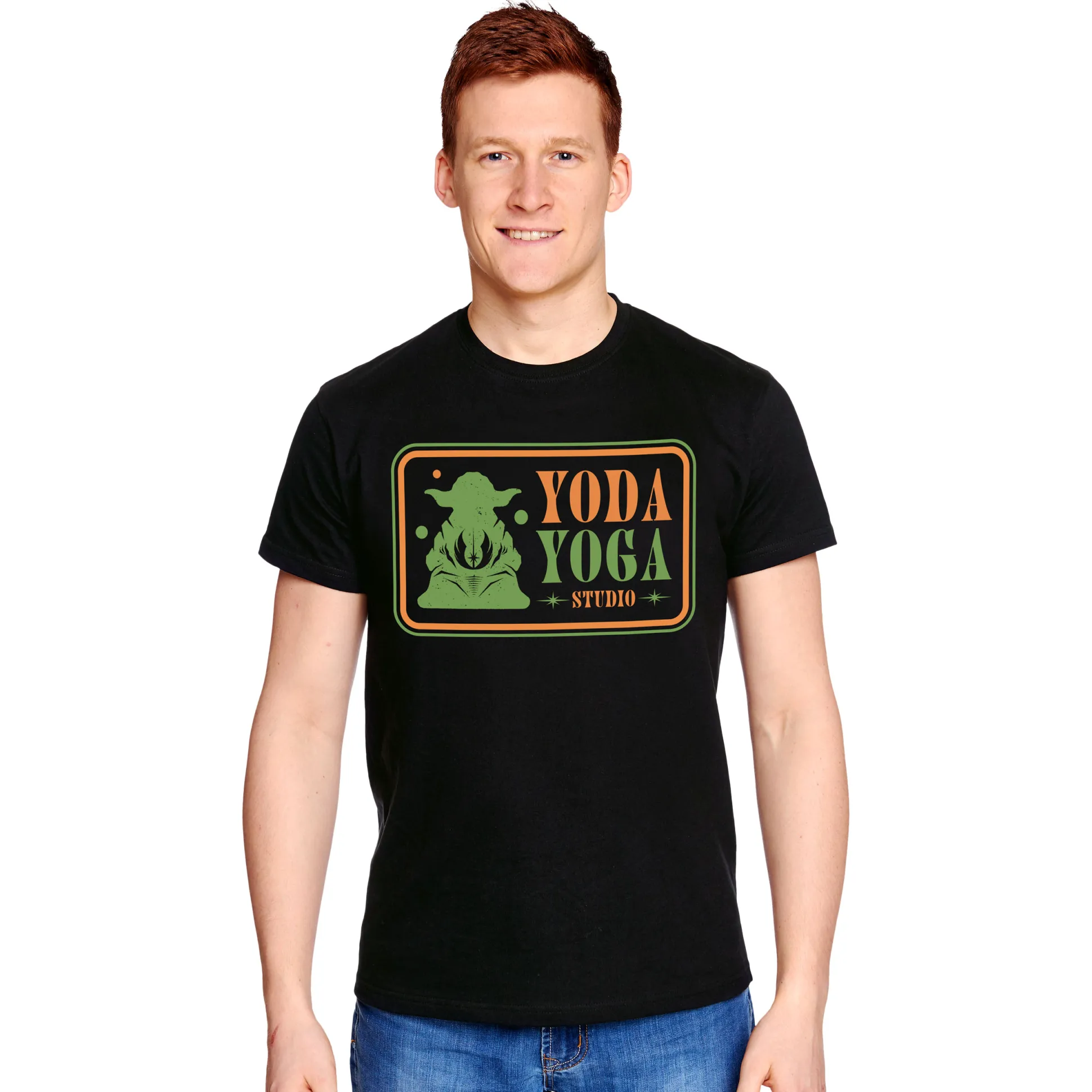 Star Wars - Yoda Yoga Studio T-shirt zwart