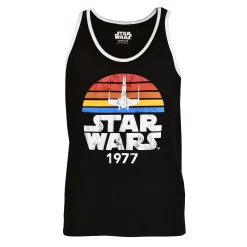 Star Wars van 1977 Distressed Tanktop zwart