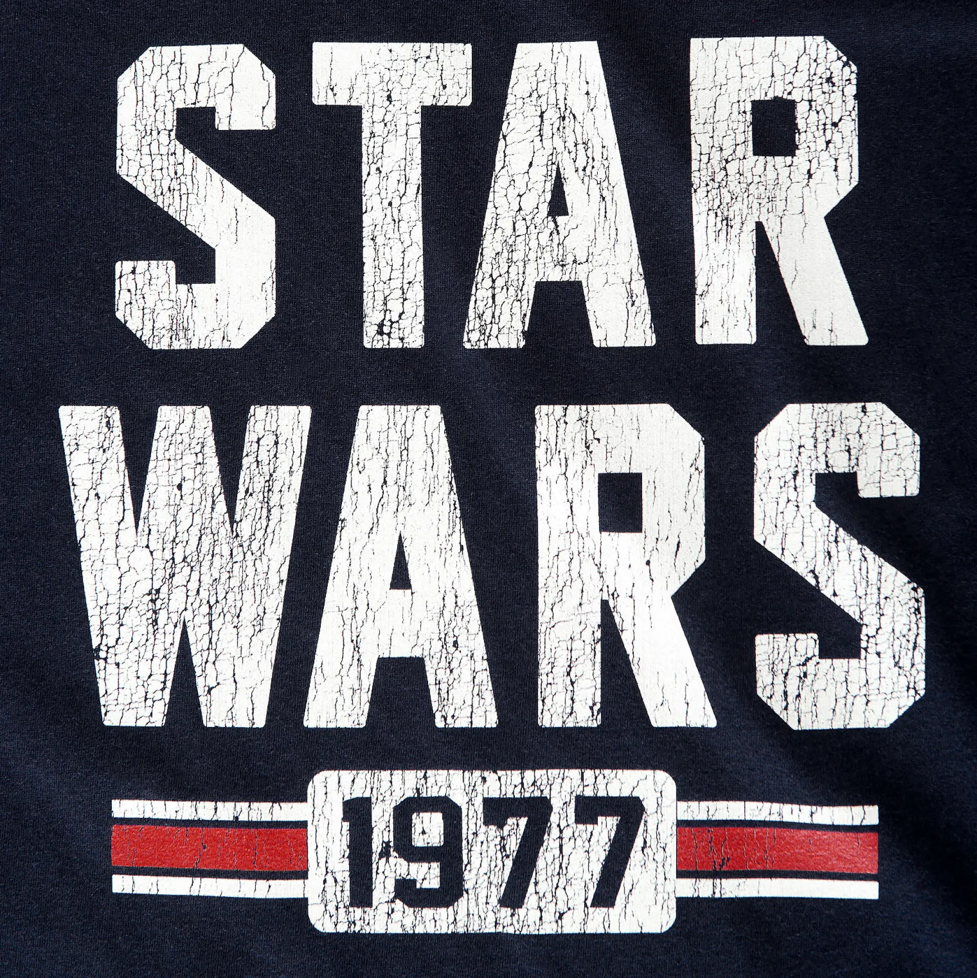 Star Wars van 1977 Distressed T-shirt blauw