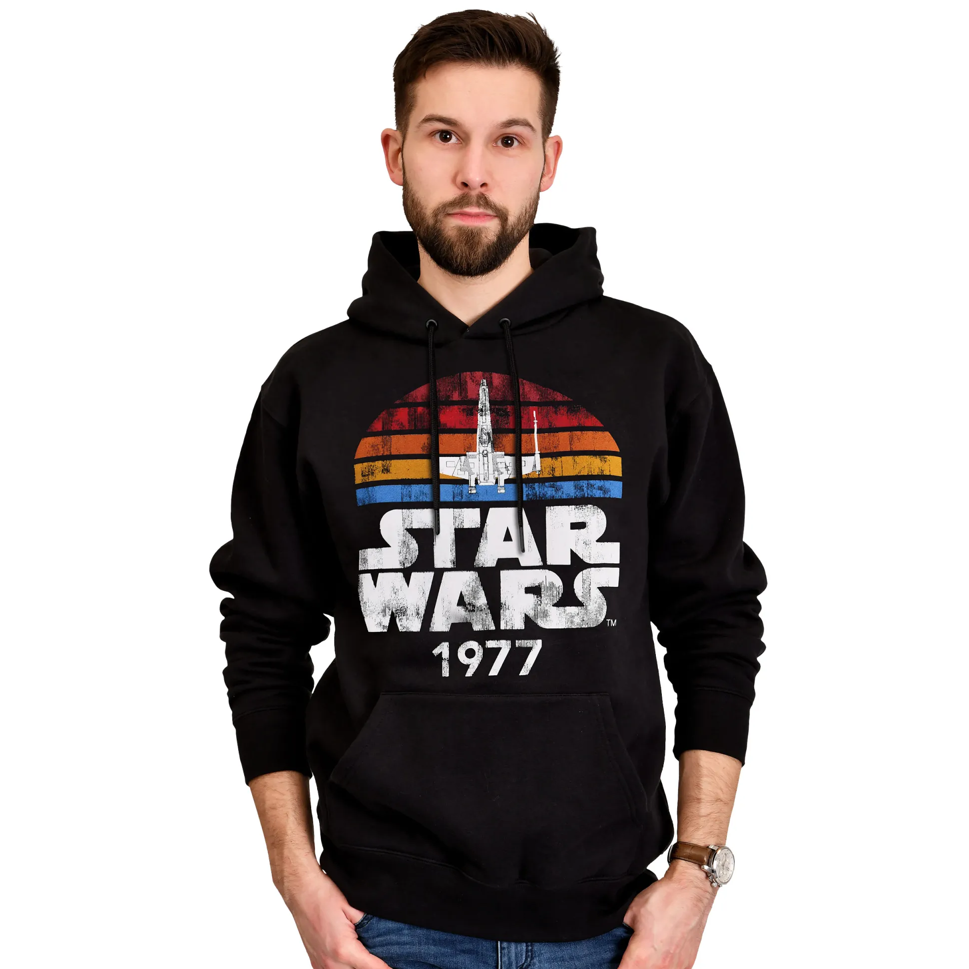 Star Wars van 1977 Retro Hoodie zwart