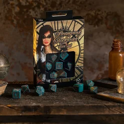 Steampunk Clockwork Nautical Apparatus Modern RPG Dobbelset 7-delig